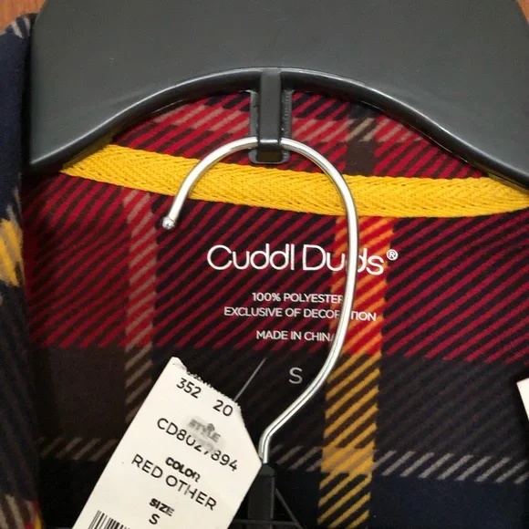 NWT Men’s Red/Yellow Plaid Flannel Pajamas Cozy Cabincore Winter Warm - Picture 2 of 4